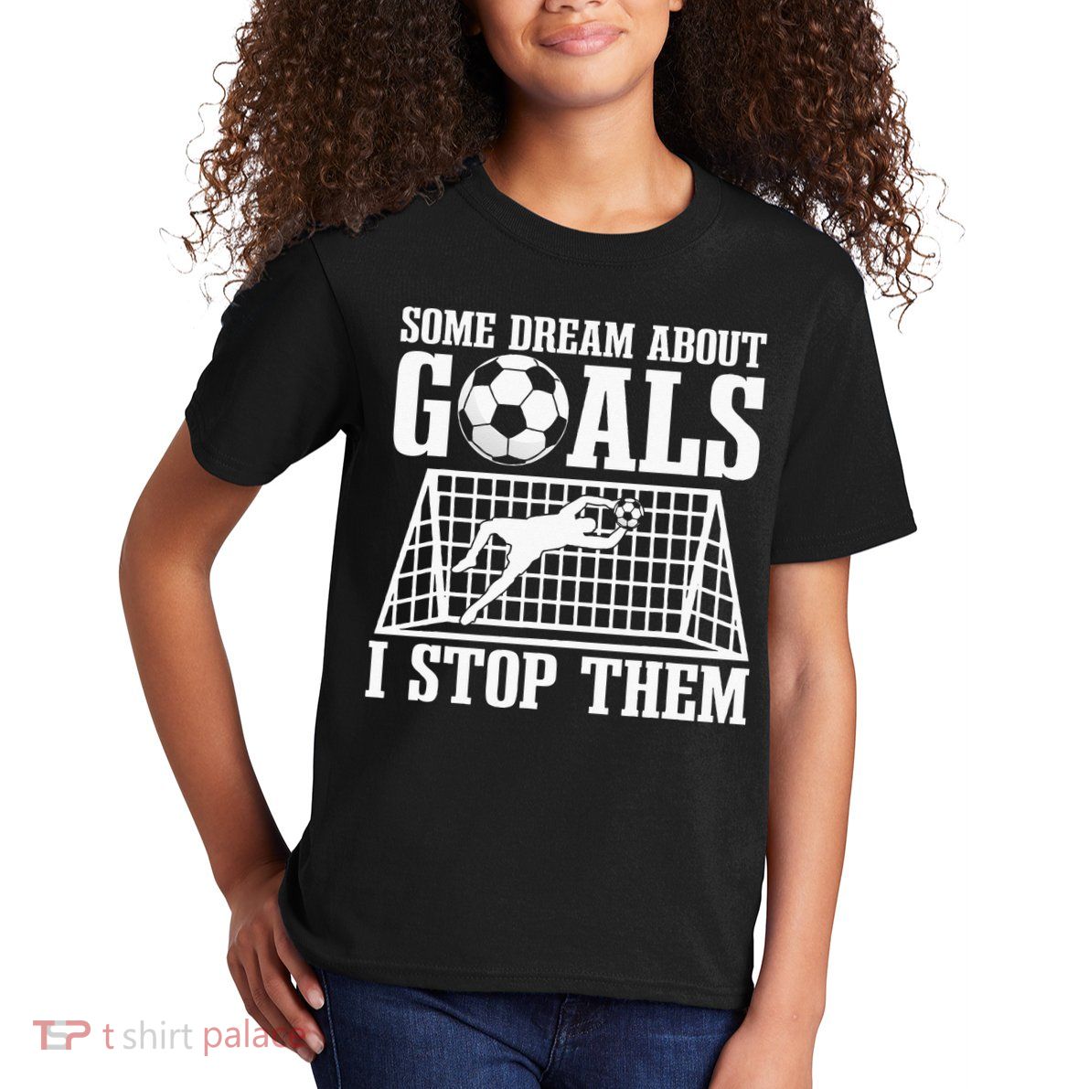 Goalie Soccer Player Goalkeeper Team Keeper Sport Goaltender Kids T-Shirt