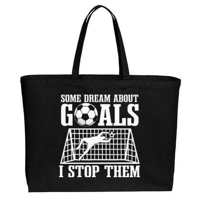 Goalie Soccer Player Goalkeeper Team Keeper Sport Goaltender Cotton Canvas Jumbo Tote