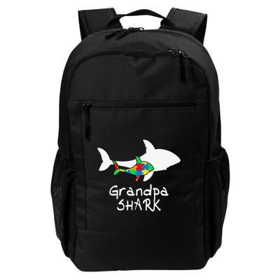 Grandpa Shark Puzzle Piece Cool Autism Awareness Gift Backpack