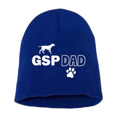 Ger Shorthaired Pointer Dad Dog Adopt Rescue Fathers Day Gift Short Acrylic Beanie