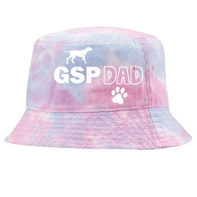 Ger Shorthaired Pointer Dad Dog Adopt Rescue Fathers Day Gift Tie-Dyed Bucket Hat