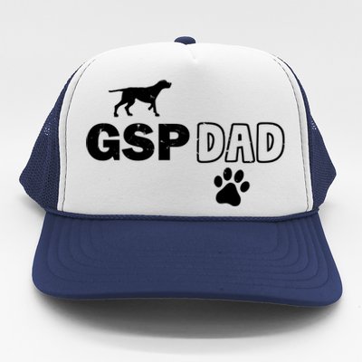 Ger Shorthaired Pointer Dad Dog Adopt Rescue Fathers Day Gift Trucker Hat