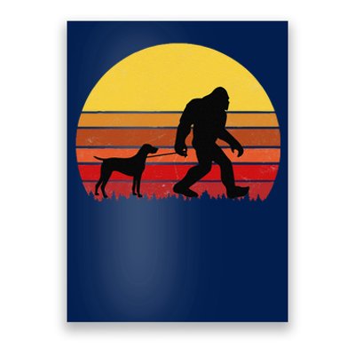 German Shorthaired Pointer Funny Retro Dog Design Poster