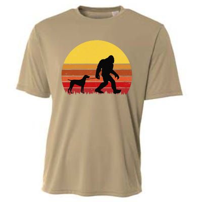 German Shorthaired Pointer Funny Retro Dog Design Cooling Performance Crew T-Shirt