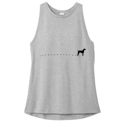 German Shorthair Pointer GSP MOM Dad Ladies PosiCharge Tri-Blend Wicking Tank