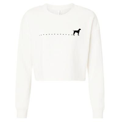 German Shorthair Pointer GSP MOM Dad Cropped Pullover Crew