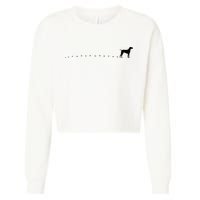 German Shorthair Pointer GSP MOM Dad Cropped Pullover Crew