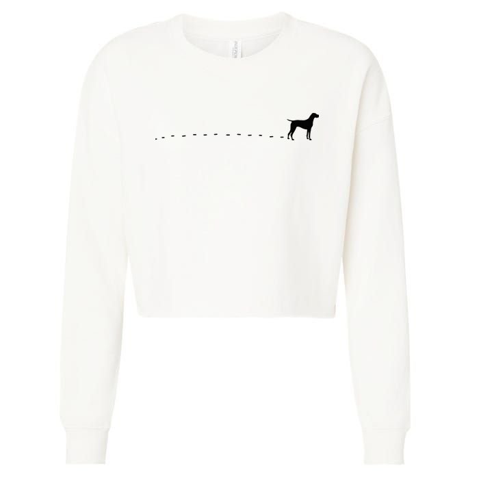 German Shorthair Pointer GSP MOM Dad Cropped Pullover Crew
