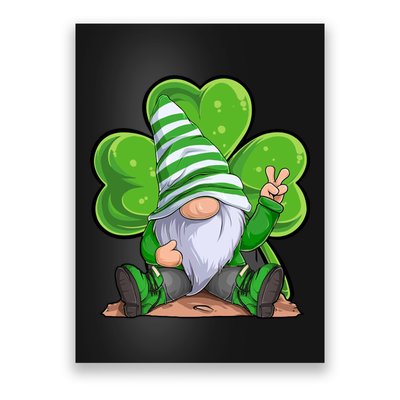 Gnome St Patrick's Day Clover Poster