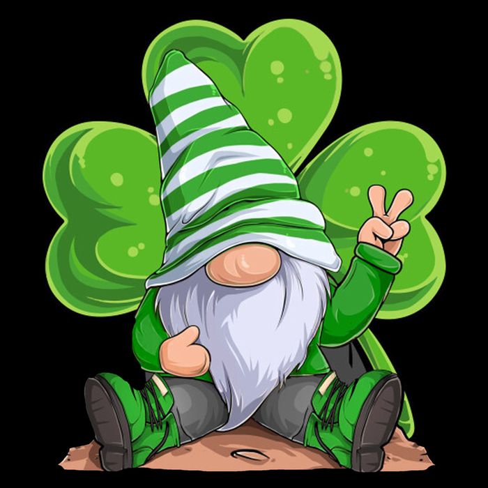 Gnome St Patrick's Day Clover Poster