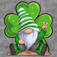 Gnome St Patrick's Day Clover Wool Snapback Cap