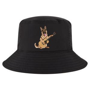 German Shepherd playing the acoustic guitar Cool Comfort Performance Bucket Hat