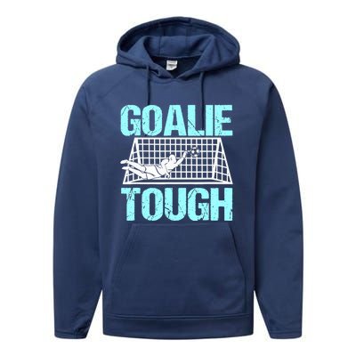 Goalie Soccer Player Goalkeeper Team Keeper Sport Goaltender Performance Fleece Hoodie