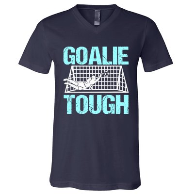 Goalie Soccer Player Goalkeeper Team Keeper Sport Goaltender V-Neck T-Shirt