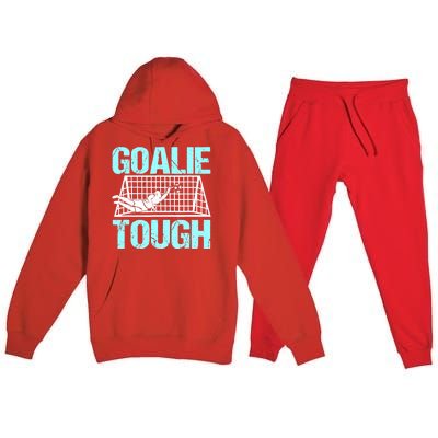 Goalie Soccer Player Goalkeeper Team Keeper Sport Goaltender Premium Hooded Sweatsuit Set