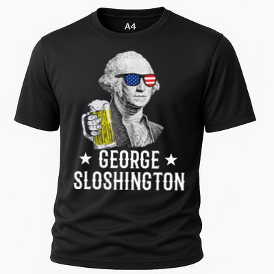 George Sloshington President George Washington Drinking Beer Performance Shirt