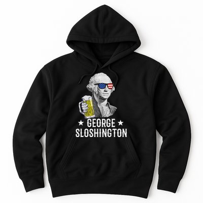 George Sloshington President George Washington Drinking Beer Hoodie