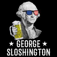 George Sloshington President George Washington Drinking Beer Sustainable Bucket Hat