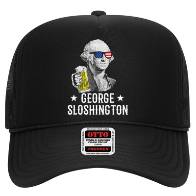 George Sloshington President George Washington Drinking Beer Trucker Hat