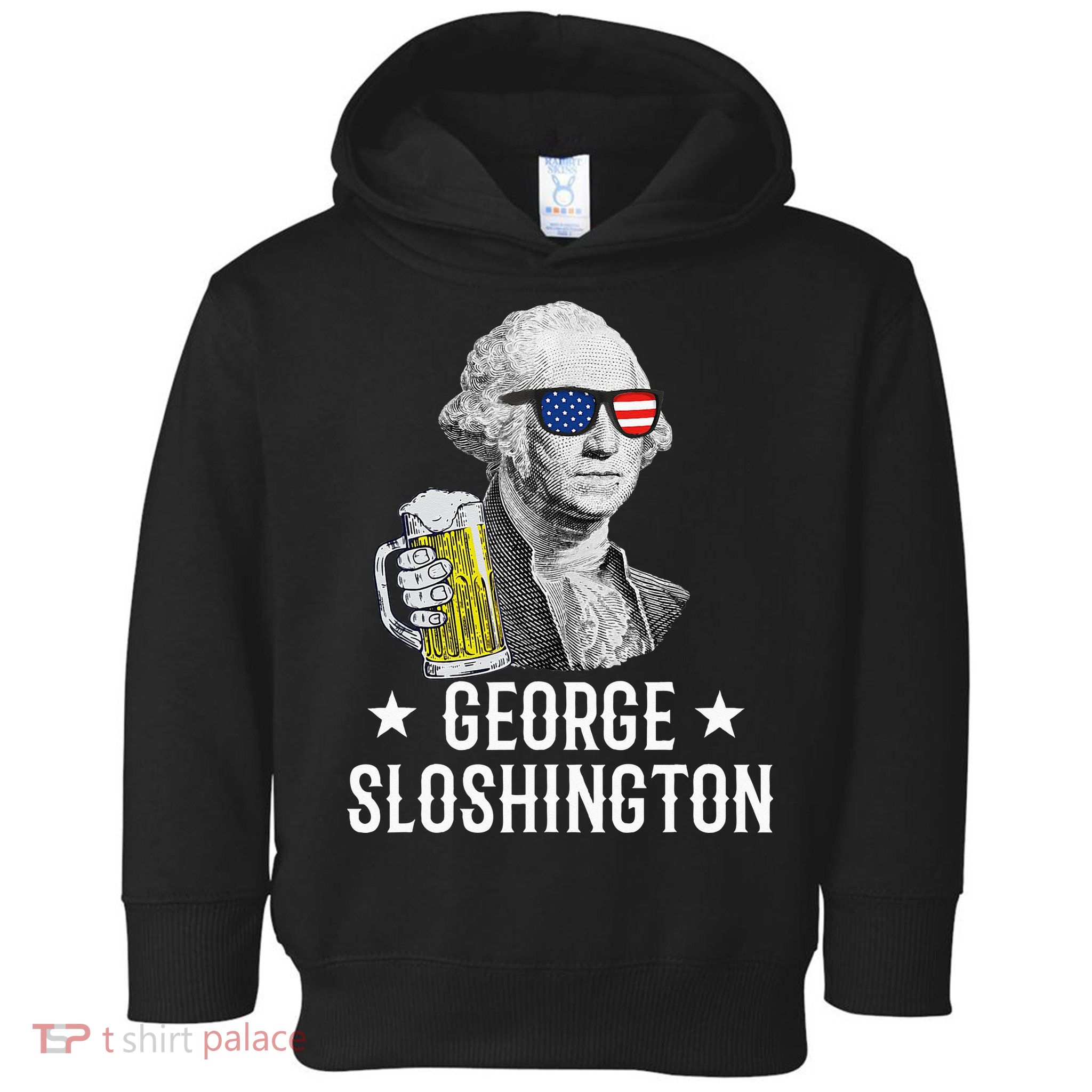 George Sloshington President George Washington Drinking Beer Toddler Hoodie