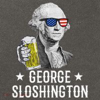 George Sloshington President George Washington Drinking Beer Cotton Canvas Backpack
