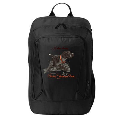 Ger Shorthaired Pointer Meaningful Gift A Born Hunter! Cute Gift City Backpack