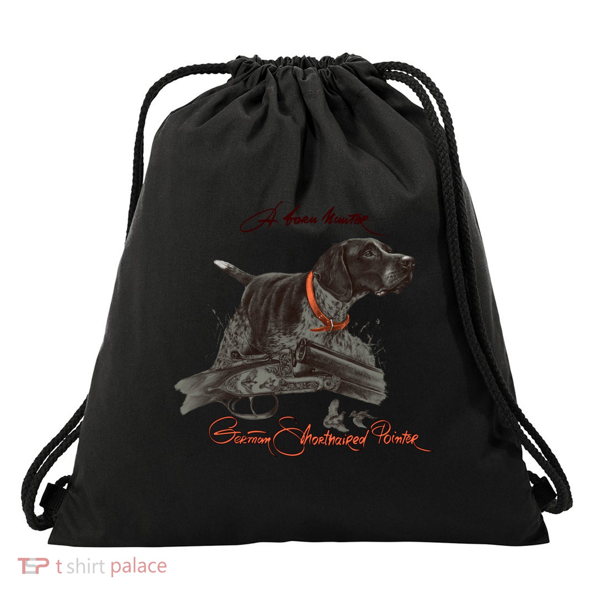 Ger Shorthaired Pointer Meaningful Gift A Born Hunter! Cute Gift Drawstring Bag