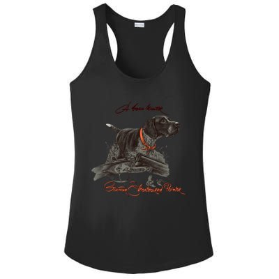Ger Shorthaired Pointer Meaningful Gift A Born Hunter! Cute Gift Ladies PosiCharge Competitor Racerback Tank