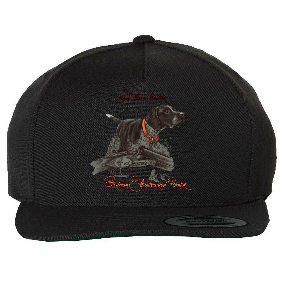 Ger Shorthaired Pointer Meaningful Gift A Born Hunter! Cute Gift Wool Snapback Cap