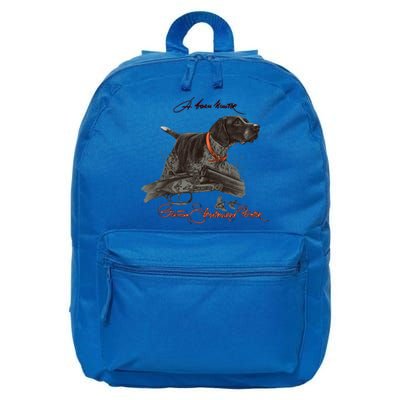 Ger Shorthaired Pointer Meaningful Gift A Born Hunter! Cute Gift 16 in Basic Backpack