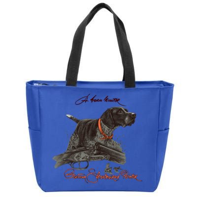 Ger Shorthaired Pointer Meaningful Gift A Born Hunter! Cute Gift Zip Tote Bag