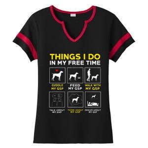 German Shorthair Pointer Gsp Life Ladies Halftime Notch Neck Tee