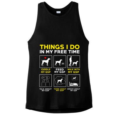 German Shorthair Pointer Gsp Life Ladies PosiCharge Tri-Blend Wicking Tank