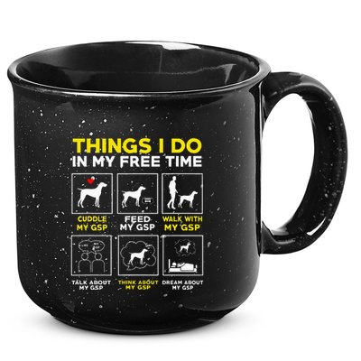 German Shorthair Pointer Gsp Life 15oz Campfire Ceramic Mug