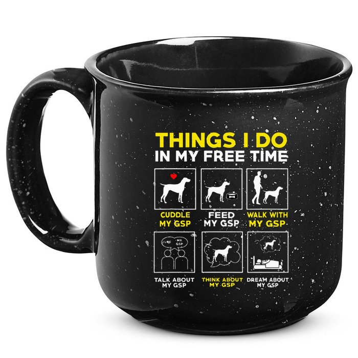 German Shorthair Pointer Gsp Life 15oz Campfire Ceramic Mug