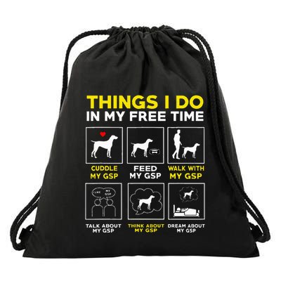 German Shorthair Pointer Gsp Life Drawstring Bag