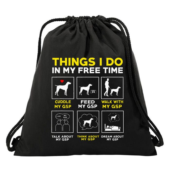 German Shorthair Pointer Gsp Life Drawstring Bag
