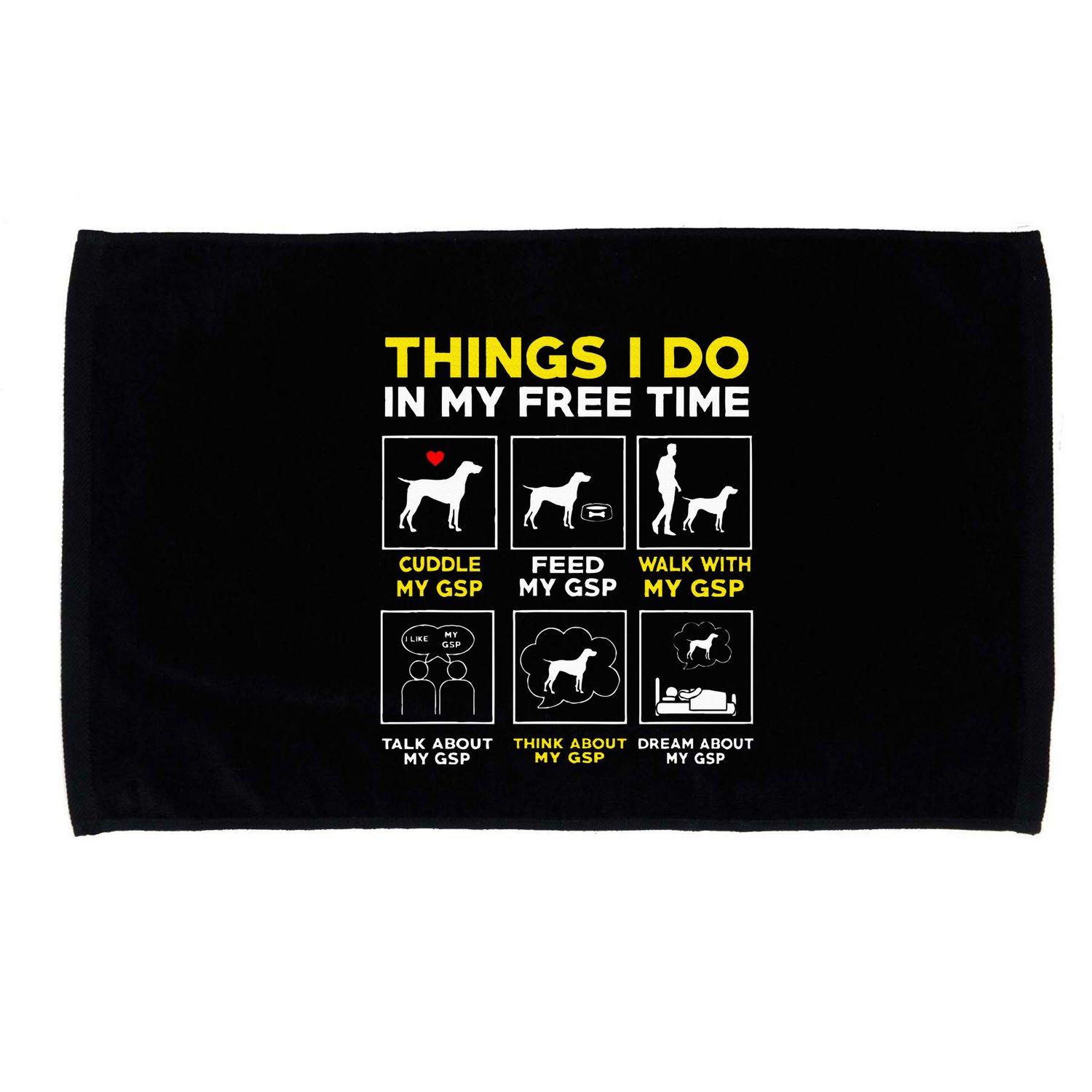 German Shorthair Pointer Gsp Life Microfiber Hand Towel