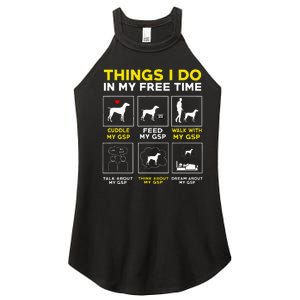 German Shorthair Pointer Gsp Life Women's Perfect Tri Rocker Tank