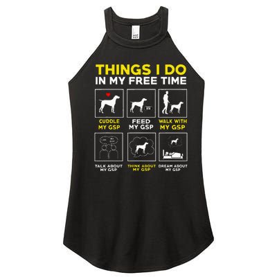 German Shorthair Pointer Gsp Life Women's Perfect Tri Rocker Tank