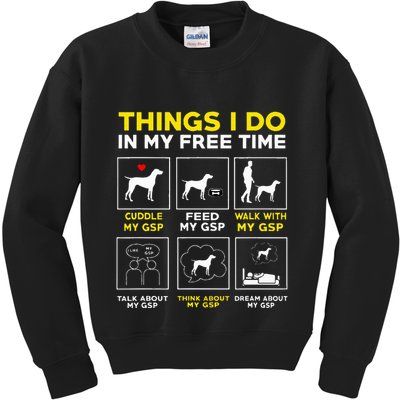 German Shorthair Pointer Gsp Life Kids Sweatshirt