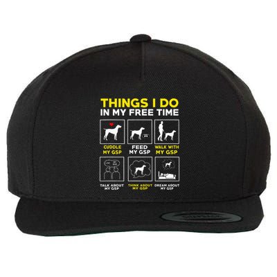 German Shorthair Pointer Gsp Life Wool Snapback Cap