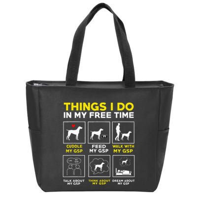 German Shorthair Pointer Gsp Life Zip Tote Bag