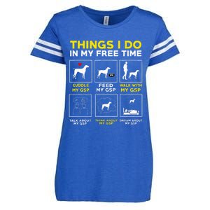 German Shorthair Pointer Gsp Life Enza Ladies Jersey Football T-Shirt