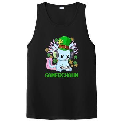 Gamerchaun St Patrick's Day Axolotl Video Game Controllers PosiCharge Competitor Tank