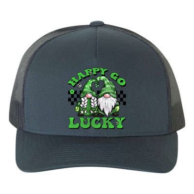 Groovy St Patricks Day Gnomes Happy Go Lucky Cute Gift Yupoong Adult 5-Panel Trucker Hat