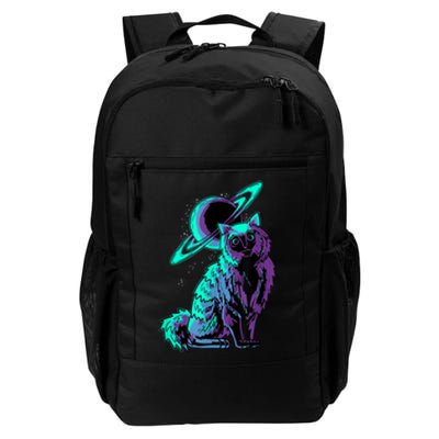 Galaxy Saturn Planet Ragdoll Cool Cat Feline Cat Lover Gift Daily Commute Backpack