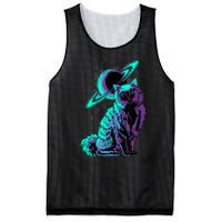 Galaxy Saturn Planet Ragdoll Cool Cat Feline Cat Lover Gift Mesh Reversible Basketball Jersey Tank