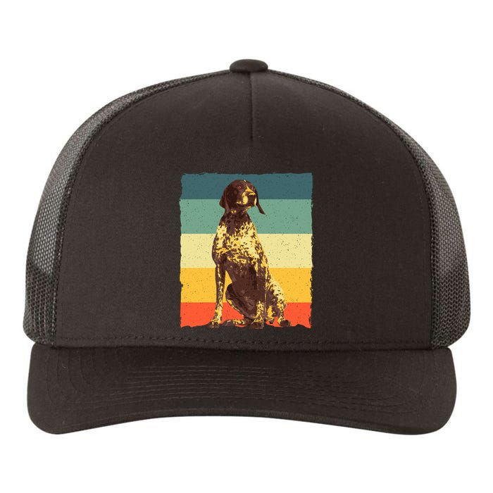 German Shorthaired Pointer Art GSP Dog Lover Yupoong Adult 5-Panel Trucker Hat