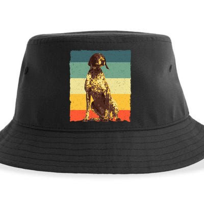 German Shorthaired Pointer Art GSP Dog Lover Sustainable Bucket Hat